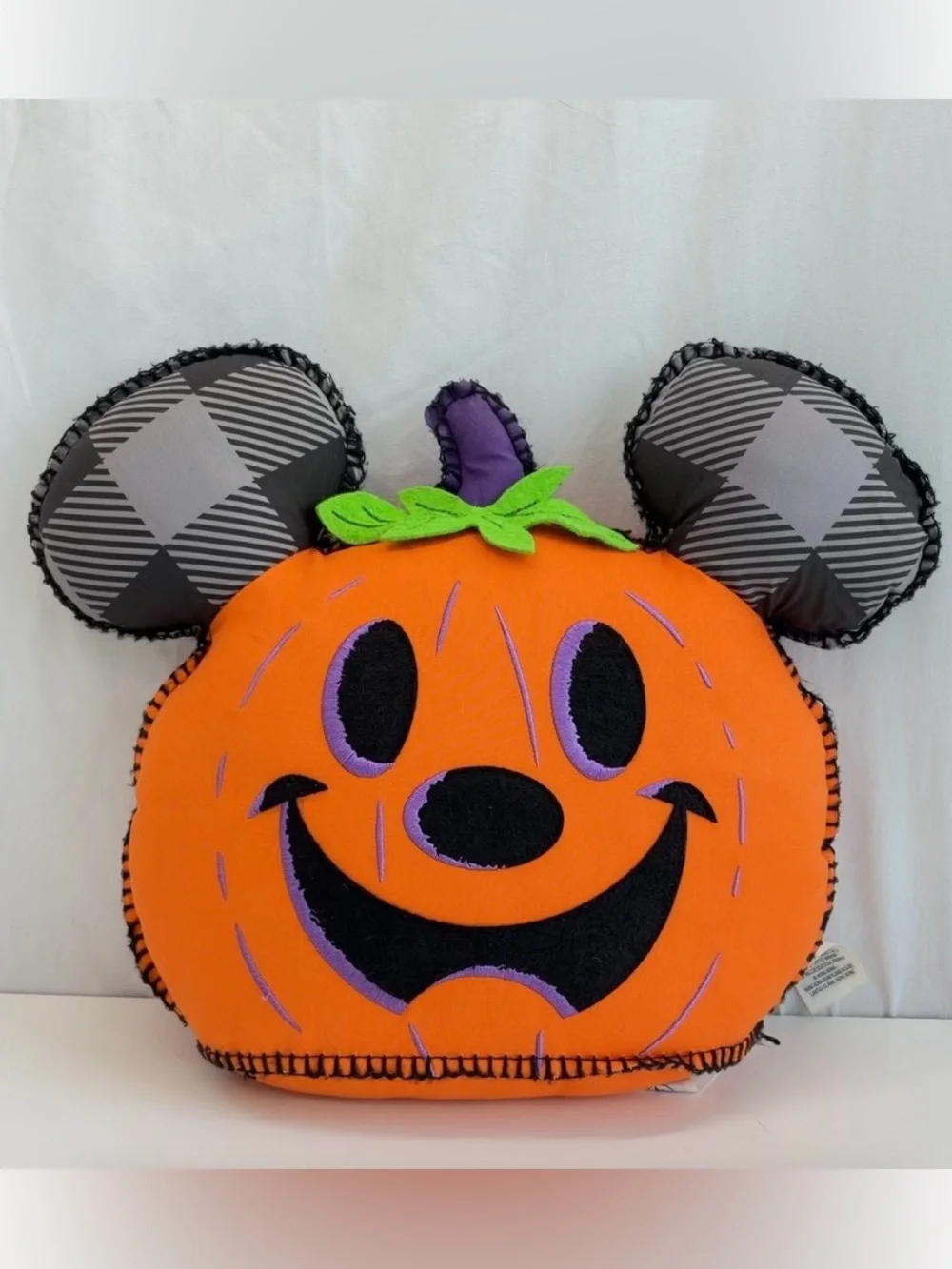 Disney Parks Mickey Mouse Jack O' Lantern Hey Pumpkin Plush Pillow Halloween ’21